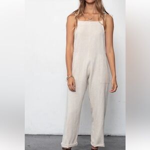 Stillwater - linen sand romper